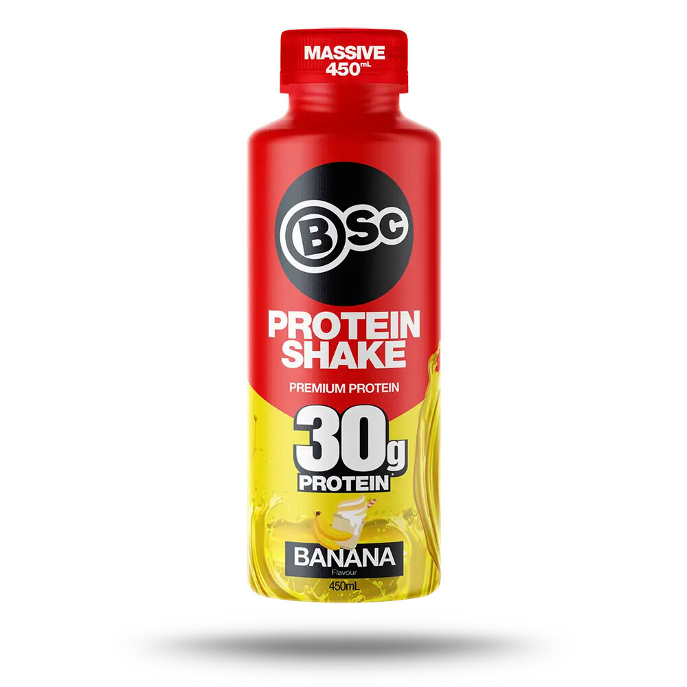 BSc Ready To Drink Premium 30g Protein Shake Post Workout 450ml Banana (6 Pack) — image 2