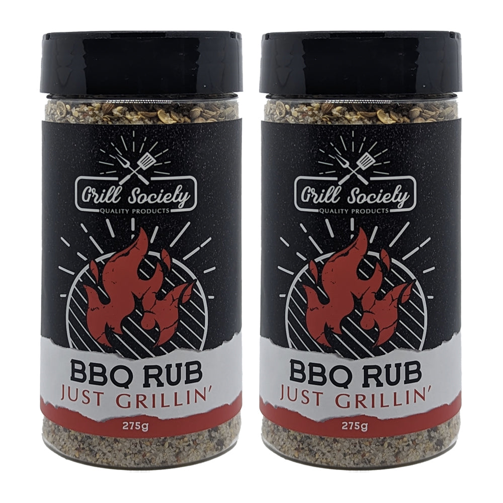 Grill Society Barbeque Grill Rub Just Grillin' Seasoning 275g (2 Pack)