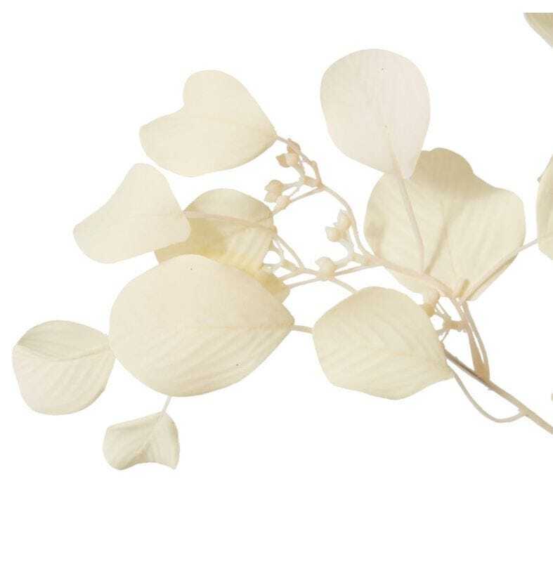 E Style Artificial 67cm Plastic/Fabric Eucalyptus Flower Decor Spray Cream — image 2