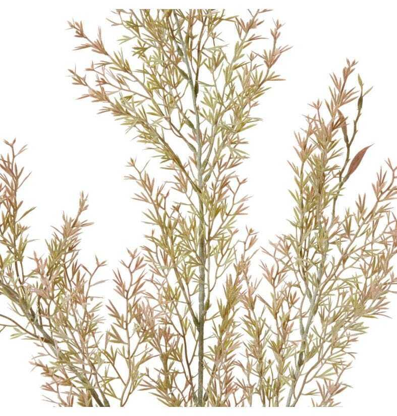 E Style 97cm Plastic Tea Leaf Spray Artificial Fake/Faux Home Decor Sage — image 2