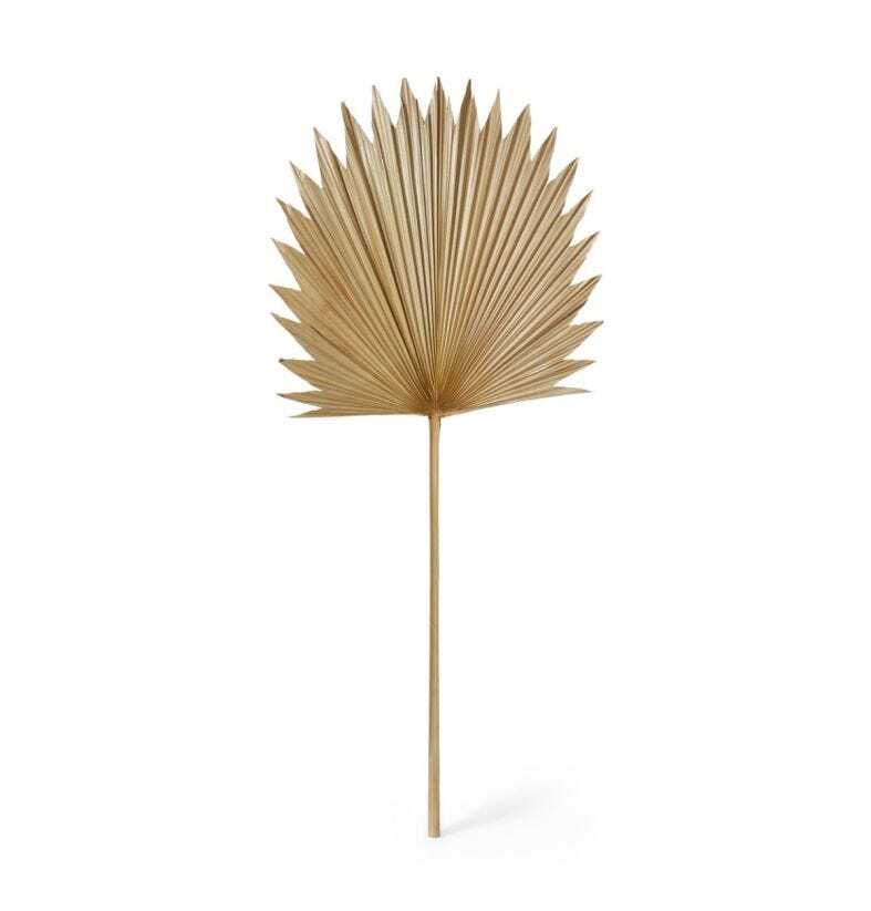 E Style Decorative 103cm Sun Fan Palm Dried Stem Home Room Decor Natural