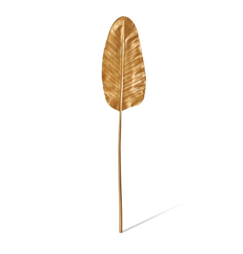 E Style 92cm Plastic Bird of Paradise Leaf Artificial Fake/Faux Decor Gold