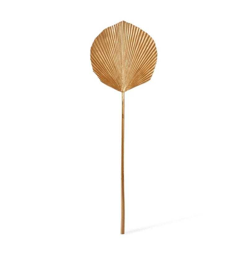E Style 80cm Plastic Fan Palm Leaf Artificial Fake/Faux Home Room Decor Gold