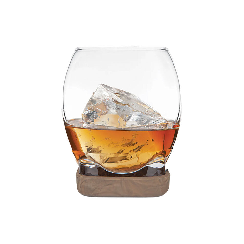 Final Touch Spirit/Whiskey & Cigar Holder Glass w/Non-Slip Silicone Base — image 2