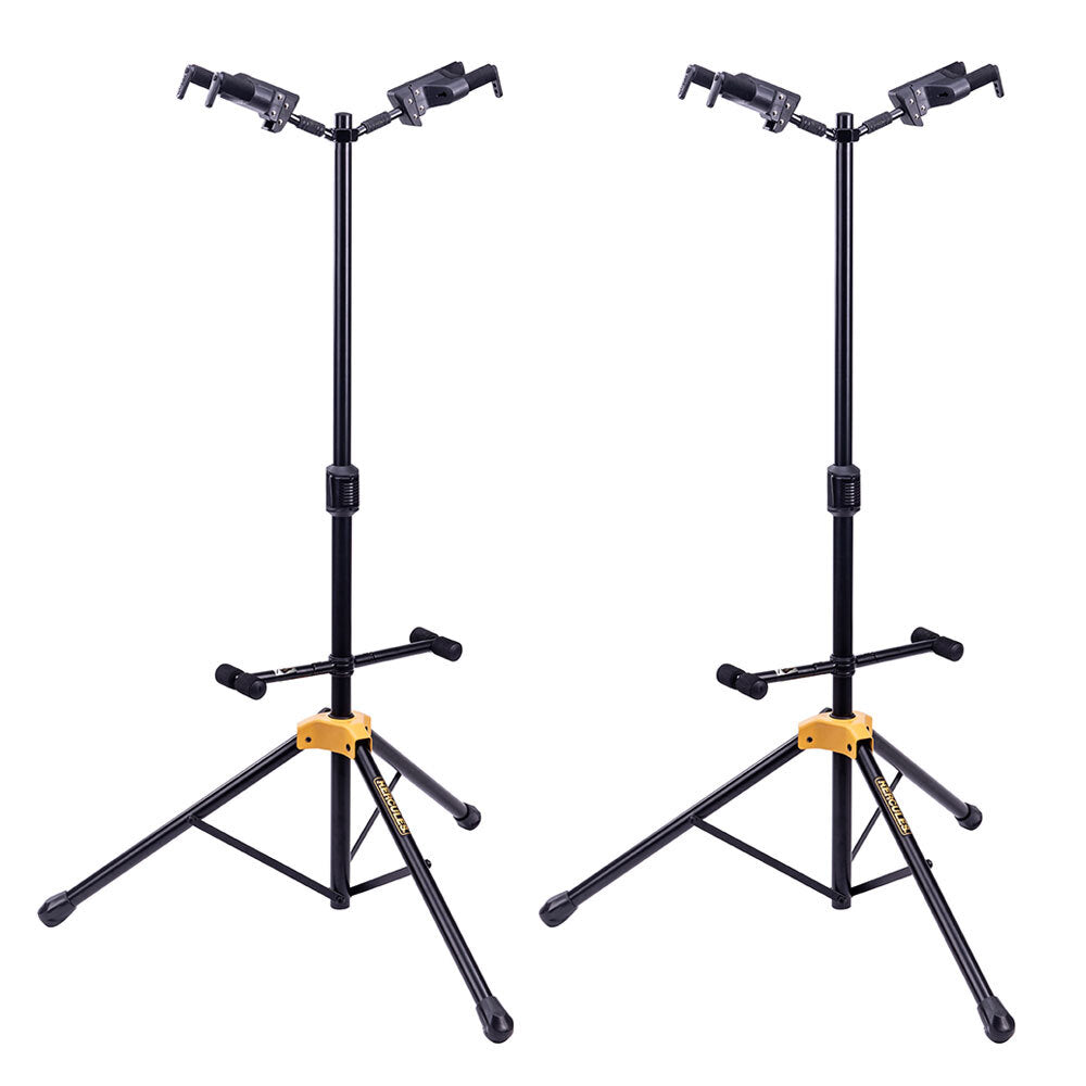 Hercules GS422BPLUS Auto Grab Double Guitar/Instrument Mount/Stand w/ Rest (2 Pack)