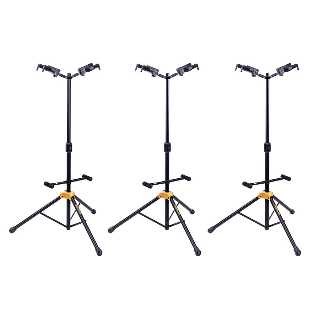 Hercules GS422BPLUS Auto Grab Double Guitar/Instrument Mount/Stand w/ Rest (3 Pack)