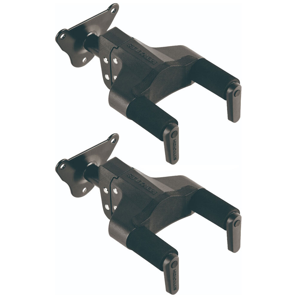 Hercules Screw In Guitar/Acoustic Hanger/Holder Wall Mount Rack Short MC24 (2 Pack)