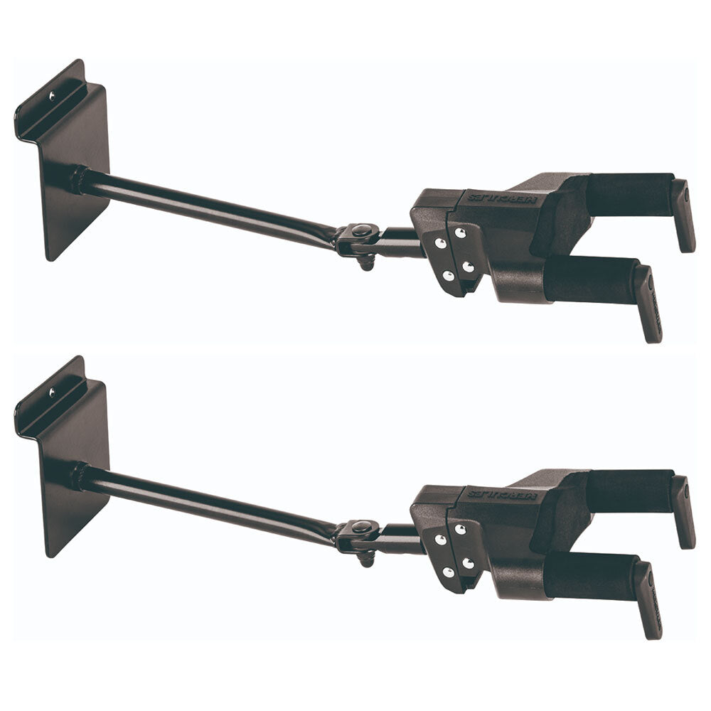 Hercules GSP40SBPLUS AGS Guitar Holder Slatwall Wall Hook Mount/Hanger Rack (2 Pack)