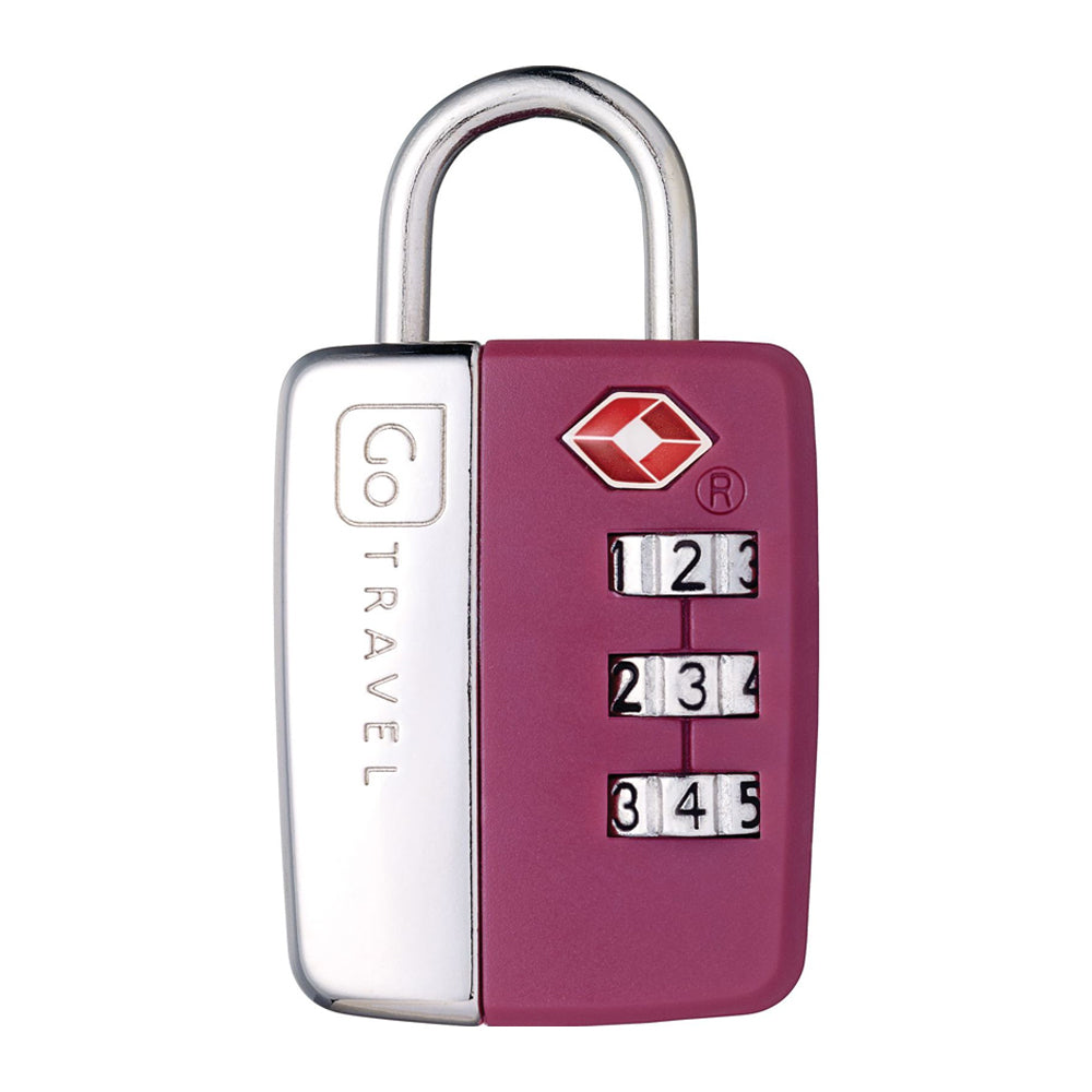 GO Travel TSA Luggage/Suitcase/Bag Combination Digit Security Padlock Assorted