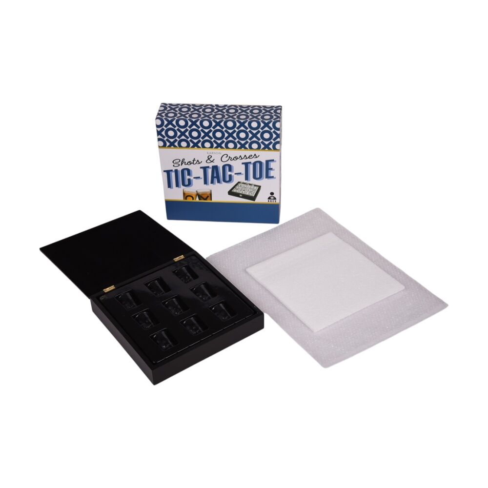 Karson Shots & Crosses Tic Tac Toe Shot Glass Game Glassware 18y+ 31x31x5cm (9 Pieces) — image 4