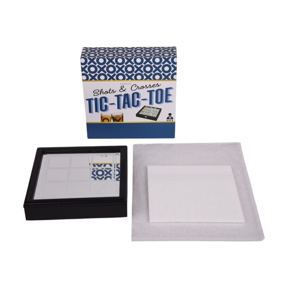 Karson Shots & Crosses Tic Tac Toe Shot Glass Game Glassware 18y+ 31x31x5cm (9 Pieces) — image 3
