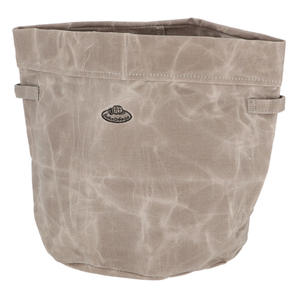 Esschert Design Waxed Canvas Storage Bag w/ Handles Garden Organiser Large Grey