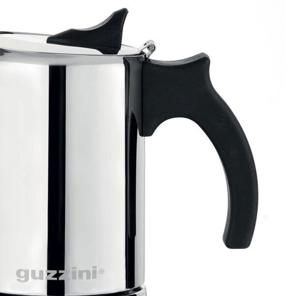 Guzzini Giulietta 180ml Moka Espresso Coffee Maker S/Steel Stovetop Percolator — image 2