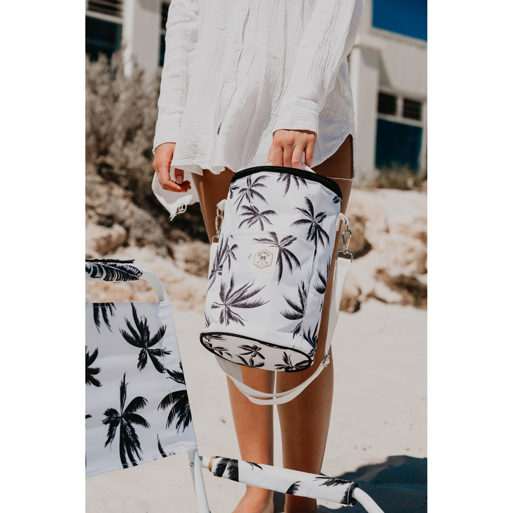 Good Vibes Barrel Outdoor Cooler Bag Havana Print Camping Outdoors 34x20cm — image 2