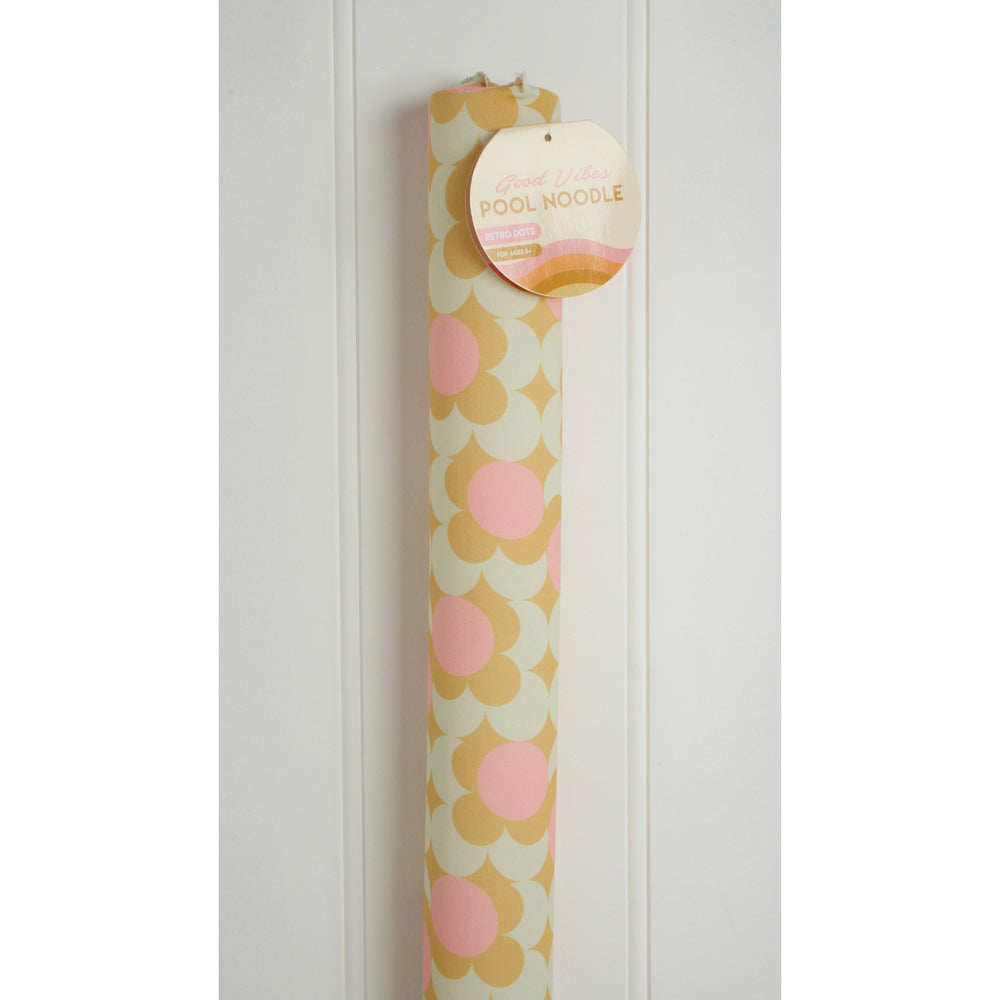 Good Vibes 140x6.5cm Swimming Pool/Beach Noodle Floater Kids 6y+ Retro Dot (2 Pack)