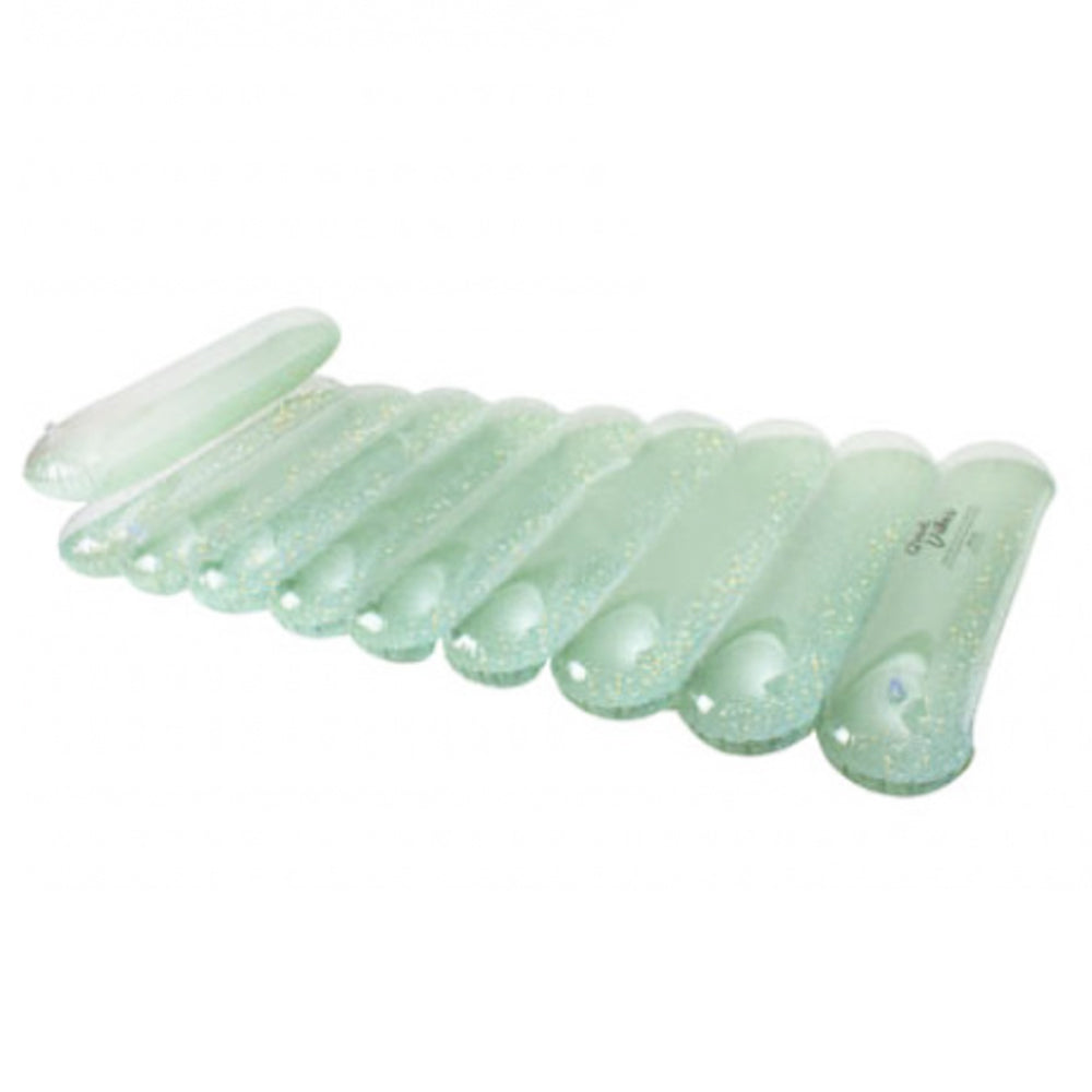 Good Vibes Inflatable 162x76cm Pool/Beach Lilo Bed Swimming Float Kids 6y+ Green