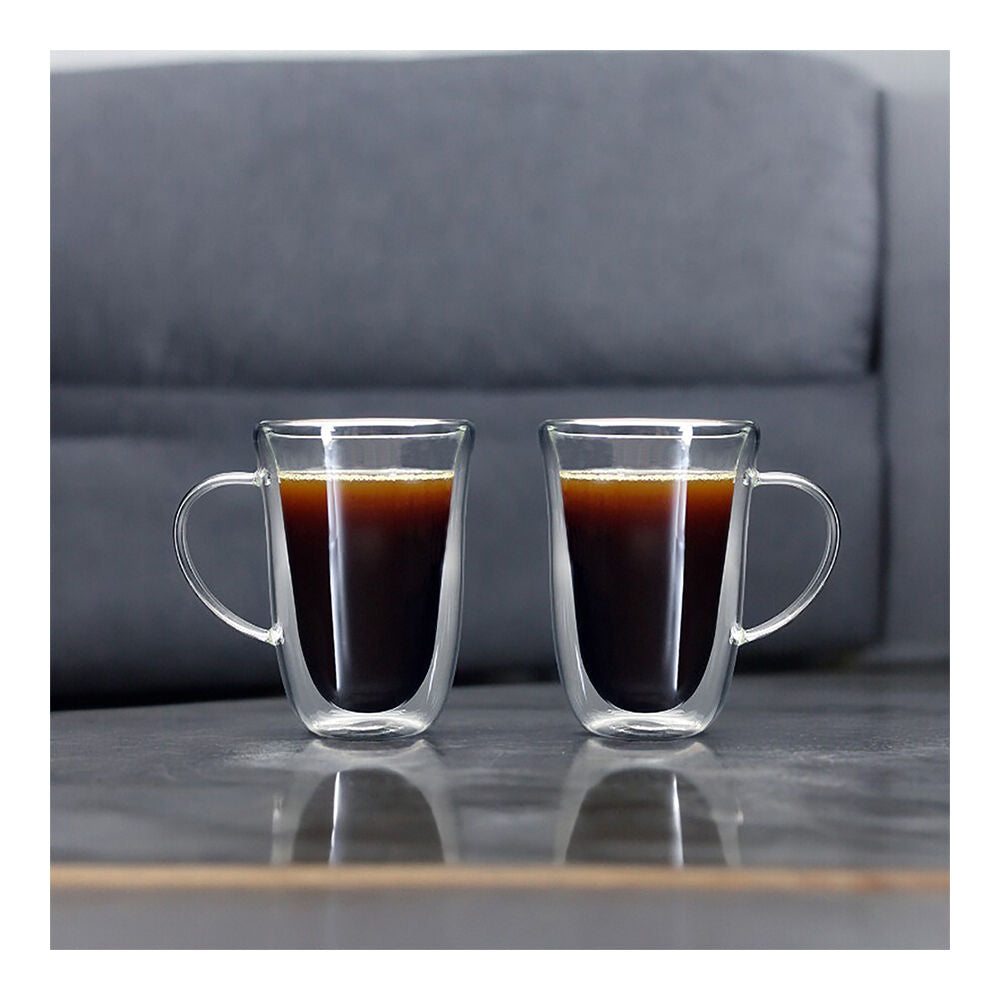 NF Living Serving Clear Mug 300ml Solid Double-Walled (2 Pieces) — image 2