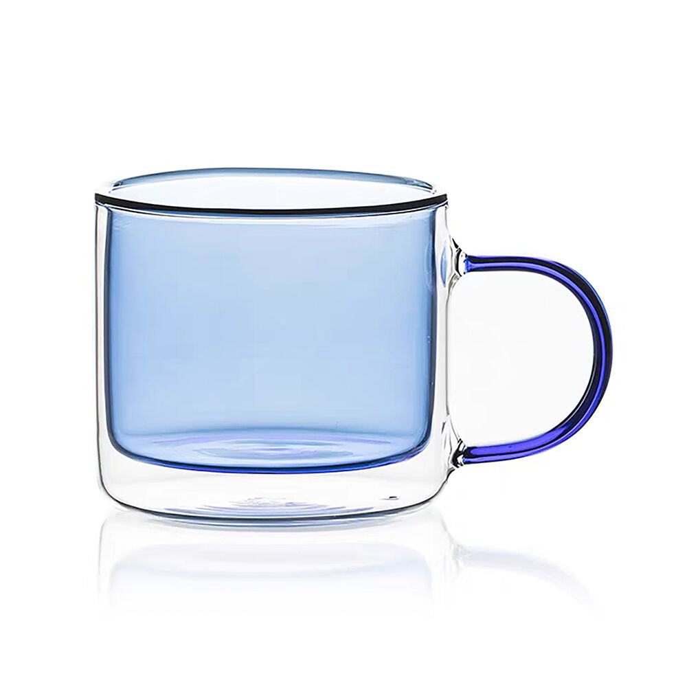 NF Living Serving Hued Cups 250ml Solid Double-Walled Blue (2 Pieces) — image 2