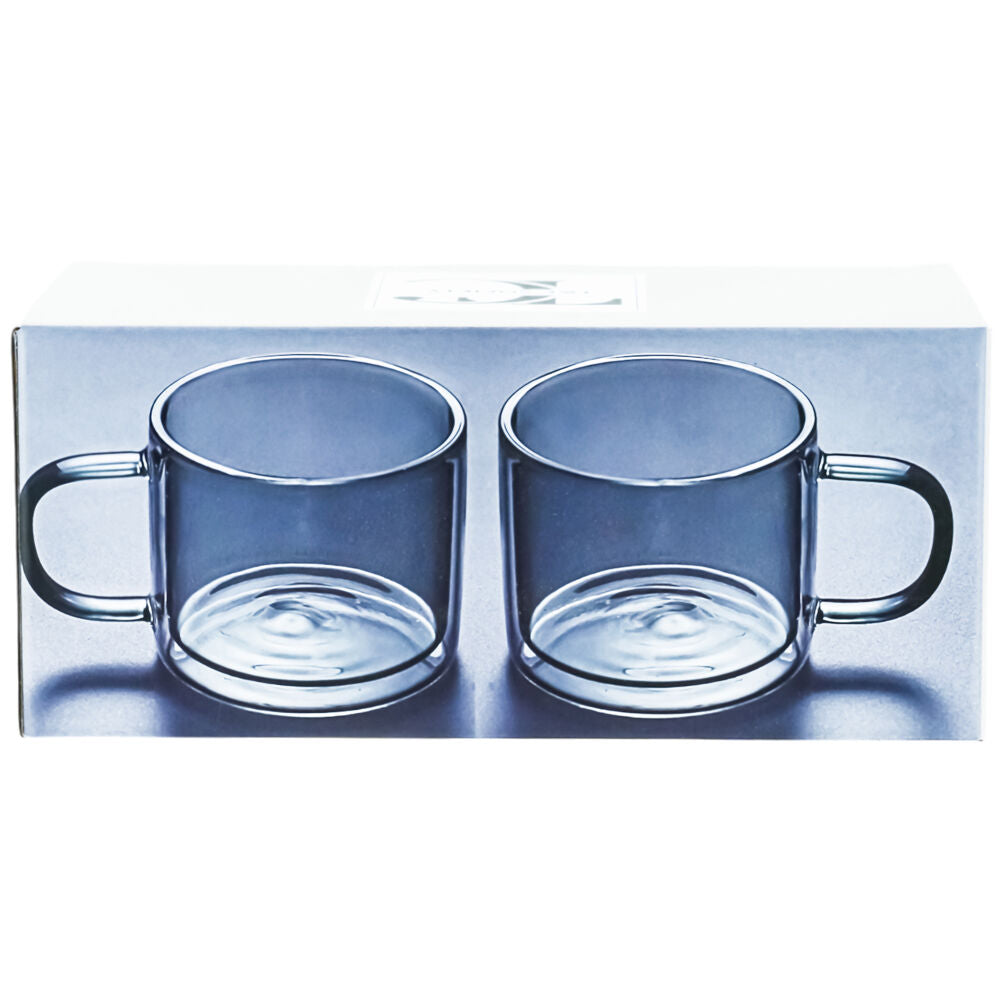 NF Living Serving Hued Cups 250ml Solid Double-Walled Grey (2 Pieces) — image 5