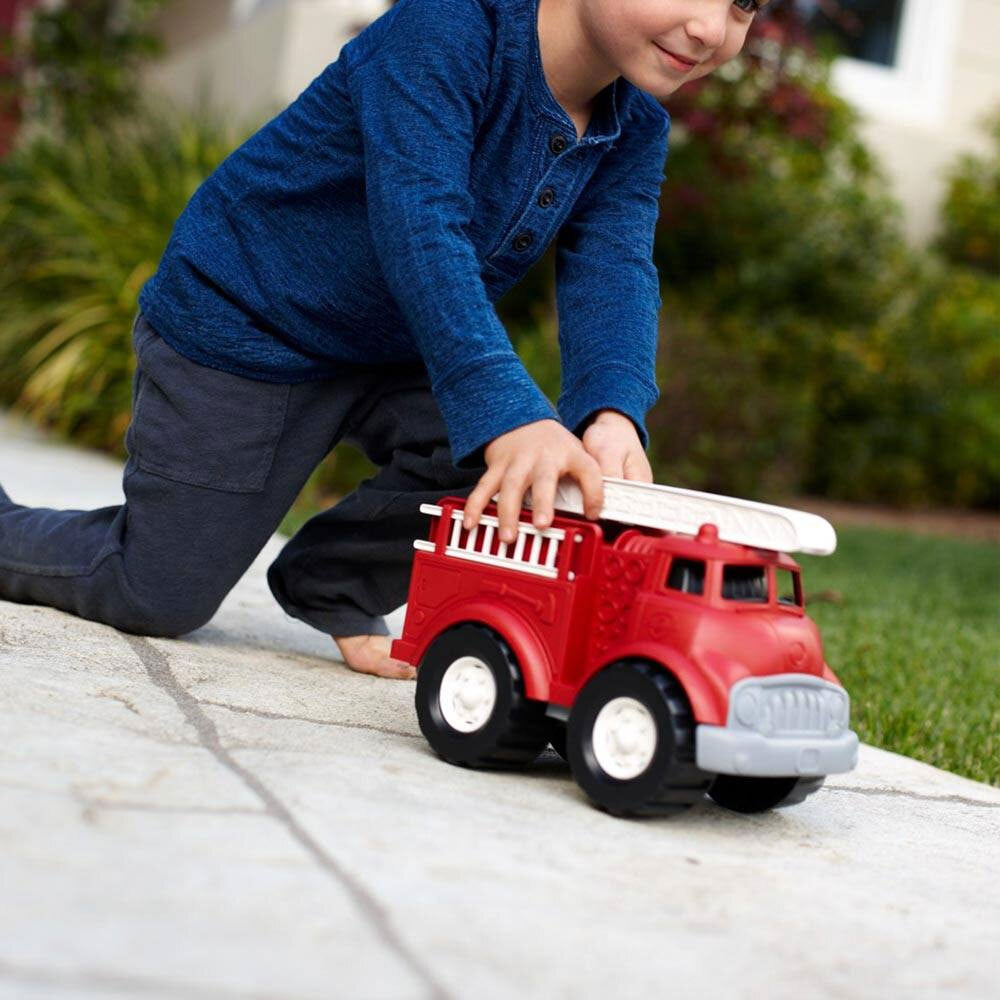 Green Toys Red Fire Truck Kids/Childrens Toy Emergency Vehicle Playset 1+ — image 3