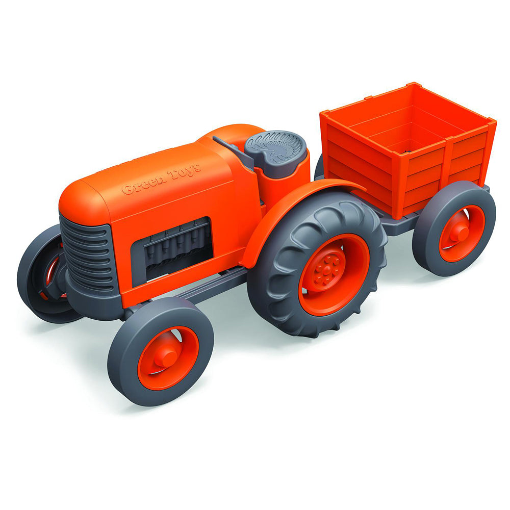 Green Toys Farming Tractor Orange Kids/Childrens Toy Vehicle Playset 1+