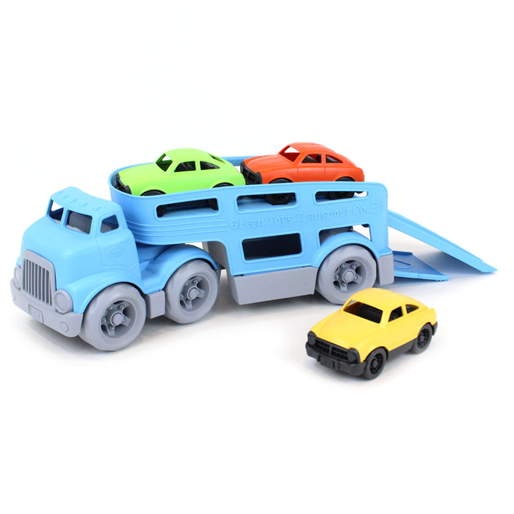 Green Toys 4pc Car Carrier Kids Transport Vehicle Play Toy Set
