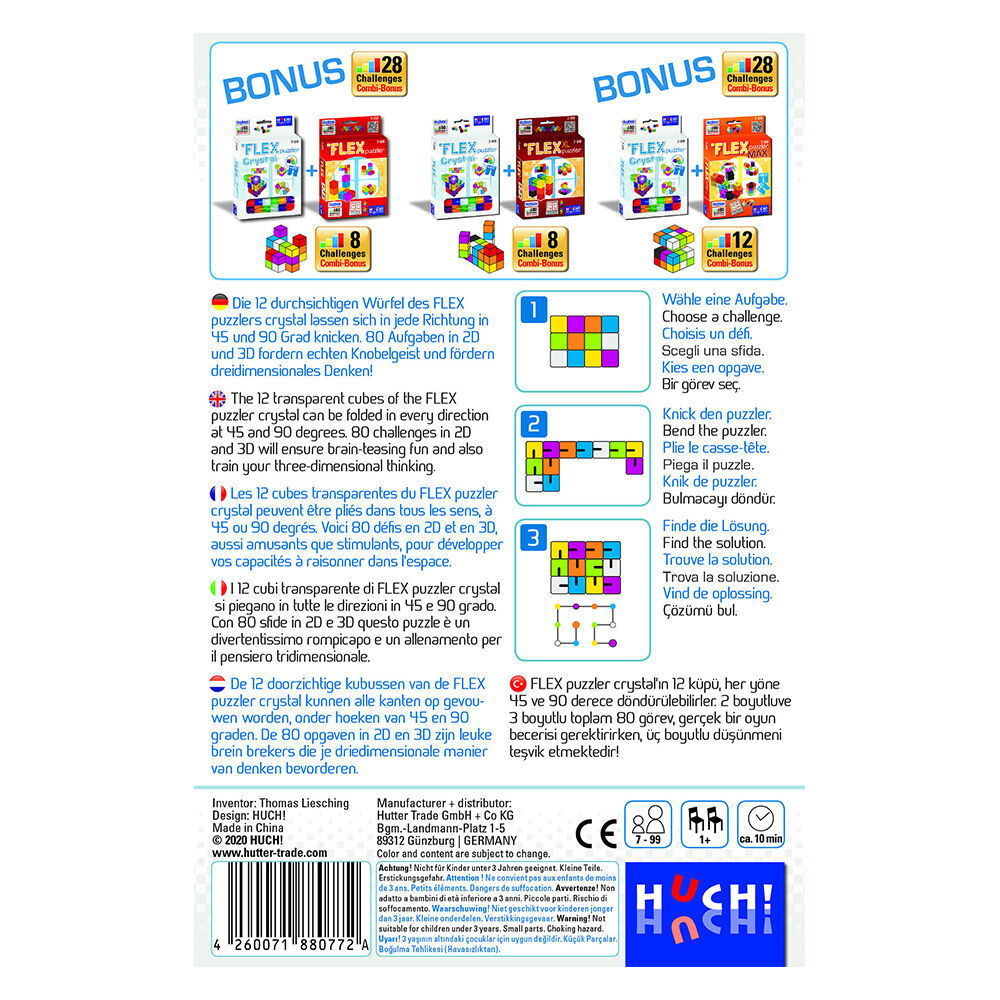 Huch! Kids 7y+ Flexible 3D Puzzle Educational Toy Flex Puzzler Crystal — image 5
