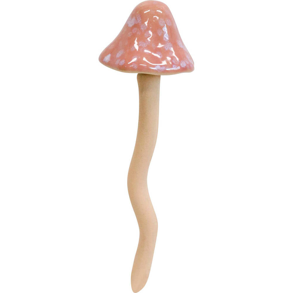 LVD Porcelain Jiggle Mushroom Sculpture Home/Office Decor Small 15.5cm Blue