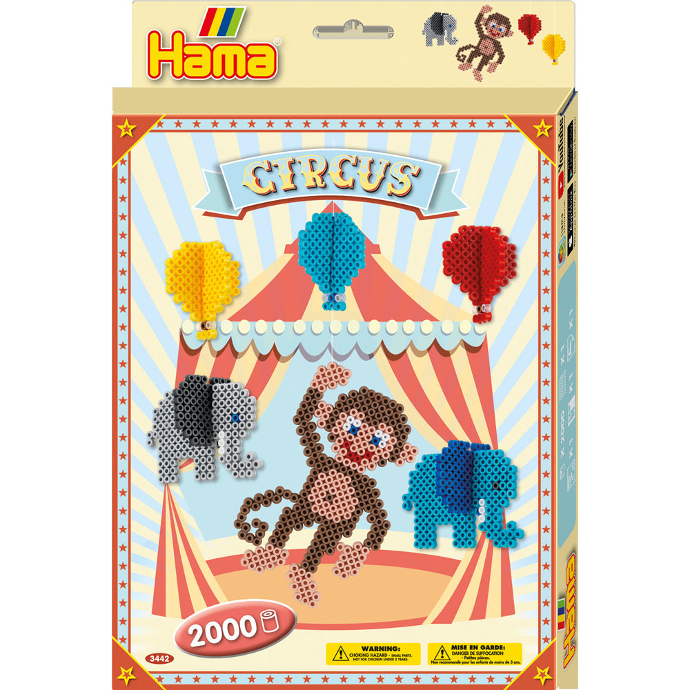 Hama Circus Beads Small Kids Activity Building Toy 5y+ Boxed Gift Set (2000 Pieces)