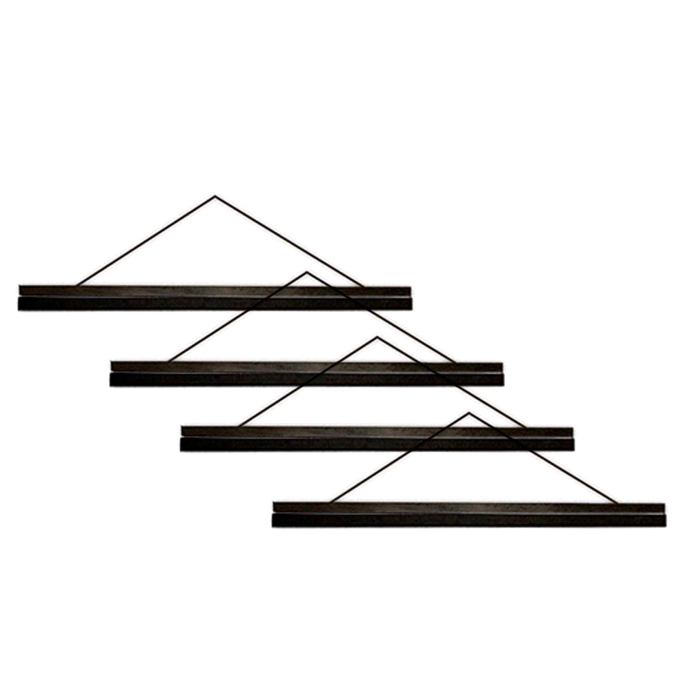 Frames & Hangers Wall Art Magnetic Sleek Poster Hanger 64cm Pair Home Decor (4 Pack)