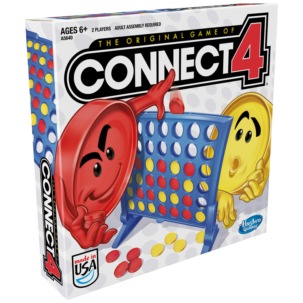 Hasbro 6Y+ Connect 4 Grid Fast-Paced Interactive Family Board Game