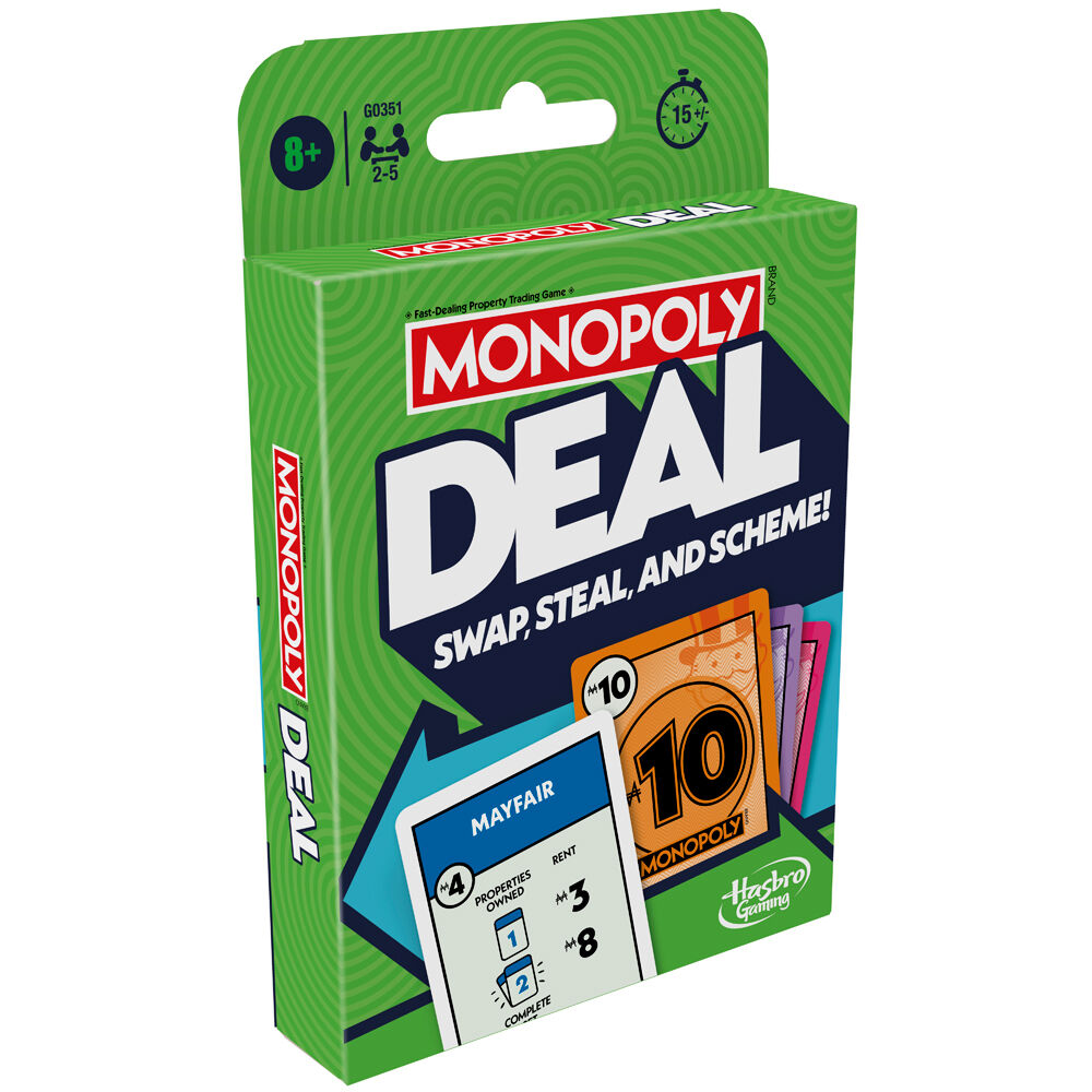 Hasbro 8Y+ Quick Playing Monopoly Deal Family and Friends Card Game