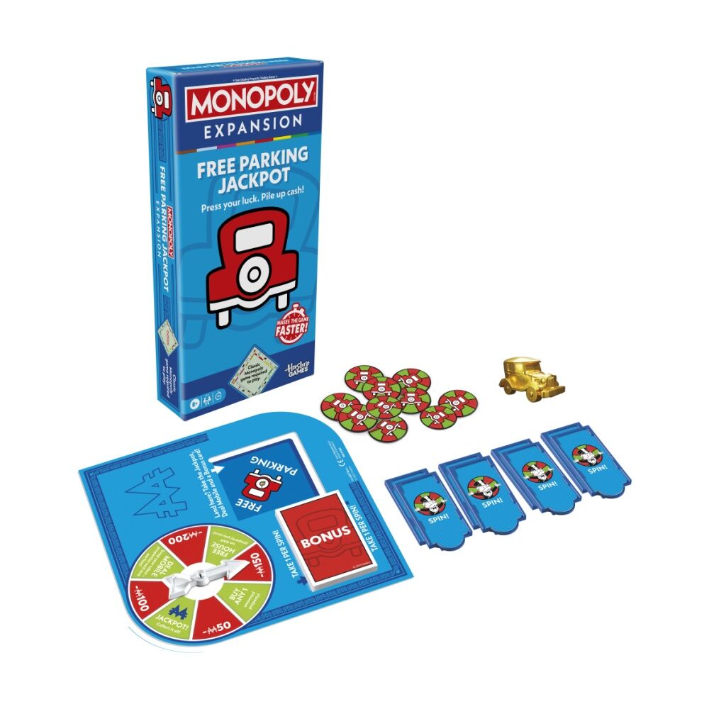 Monopoly Game Free Parking Jackpot Expansion Pack Compatible w/ Classic Edition — image 2