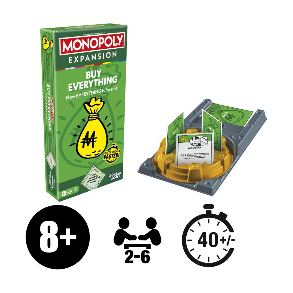 Monopoly Game Buy Everything Expansion Pack Compatible w/ Classic — image 3