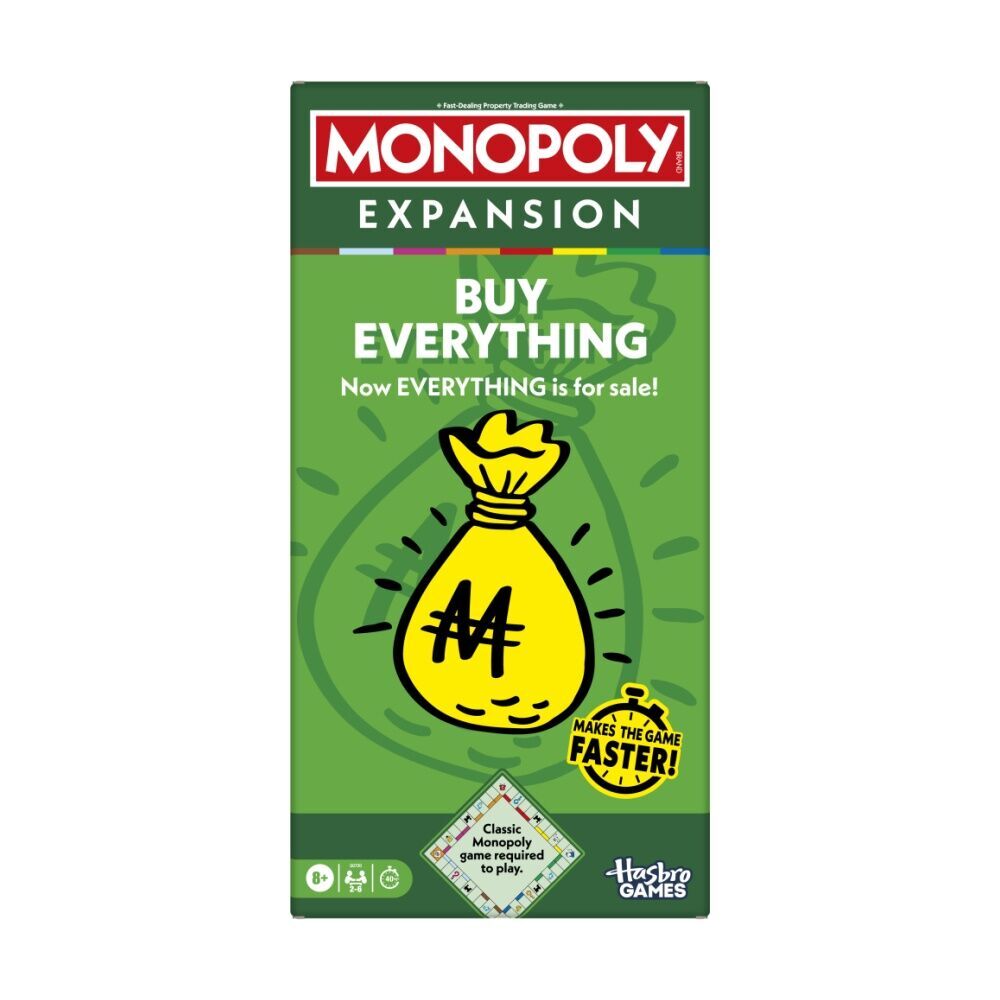 Monopoly Game Buy Everything Expansion Pack Compatible w/ Classic