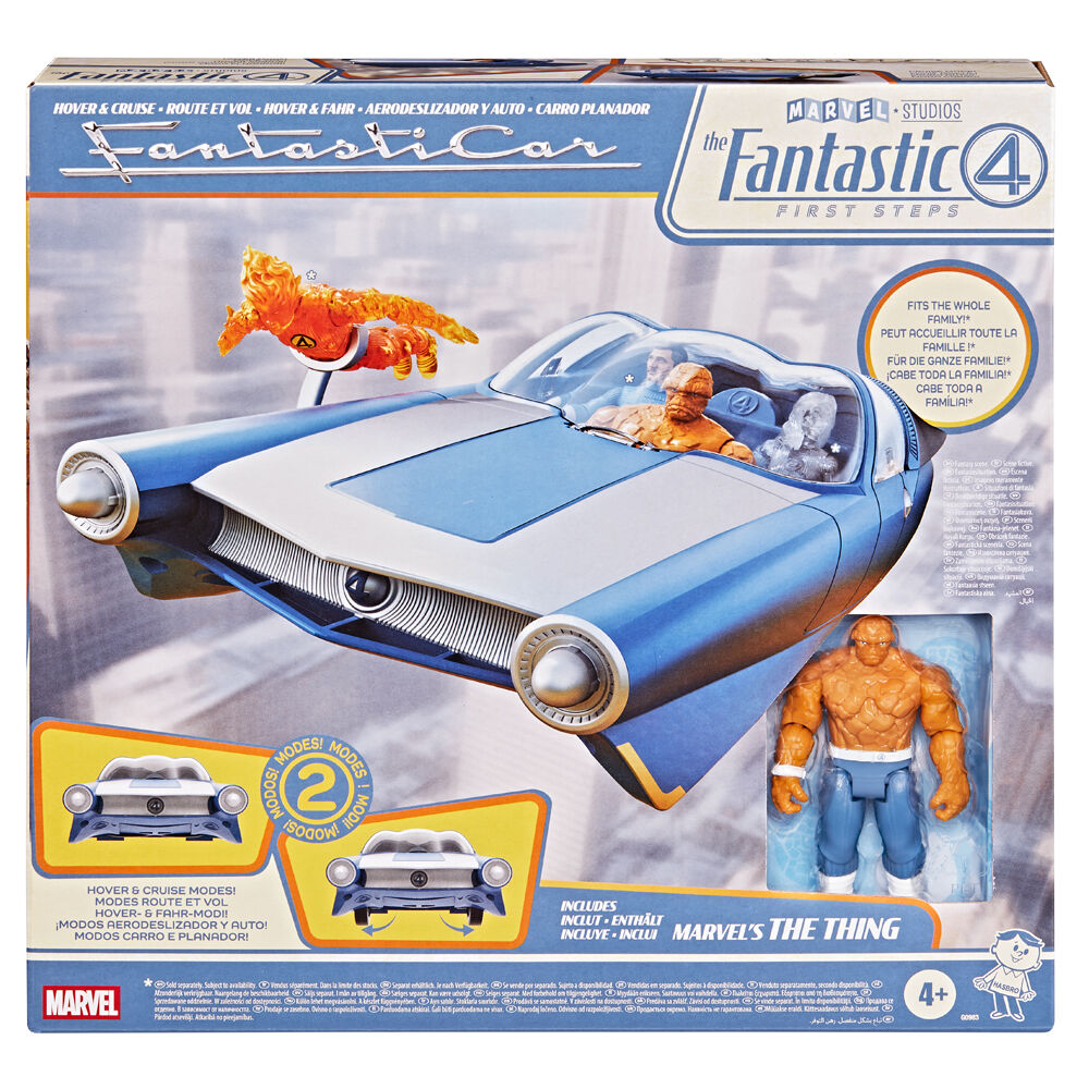 Hasbro Fantastic 4 Thing Figure and Vehicle Action Playset for Kids Set 4y+