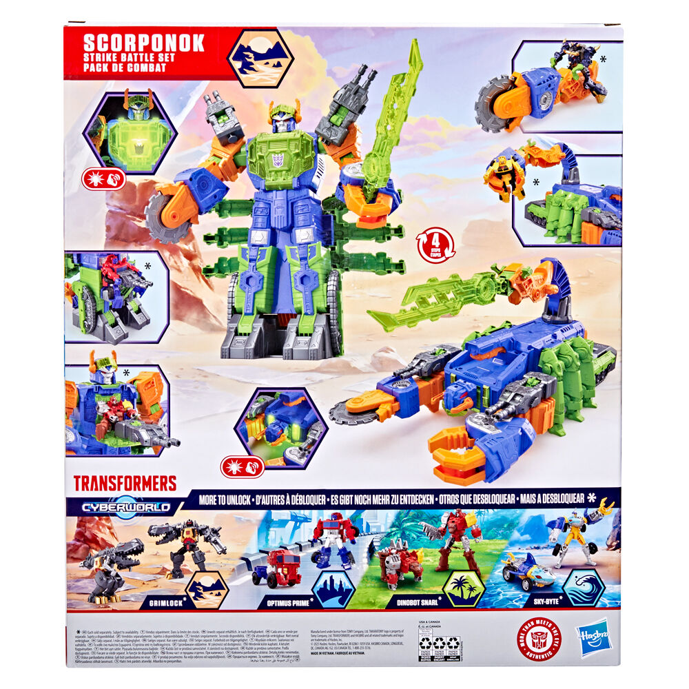 Hasbro Transformers Cyberworld Scorponok Strike Battle Action Playset 6y+ — image 3