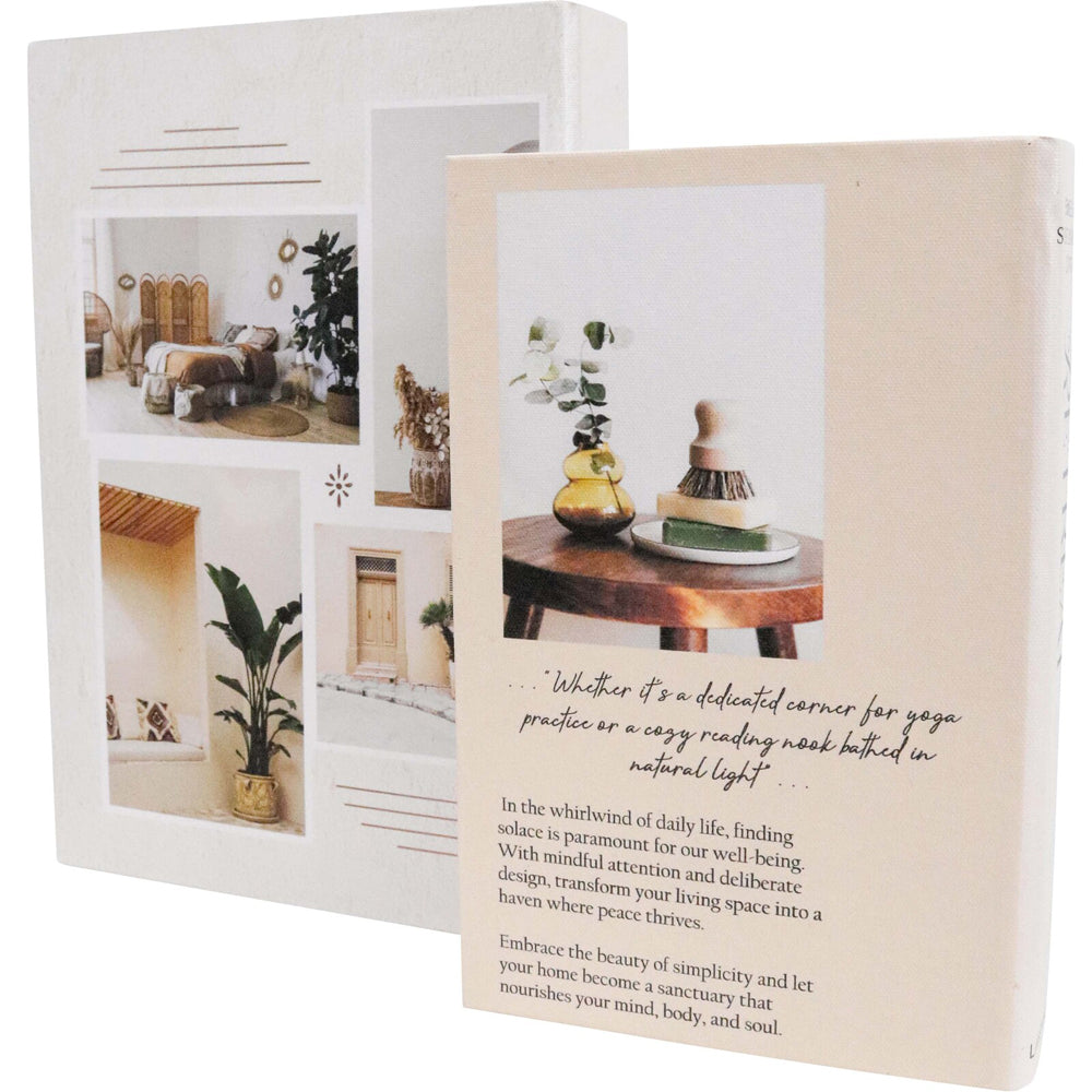 LVD Modern Retreat MDF Book Box Home Living Room Decor Set 24cm/29cm (2 Pieces)
