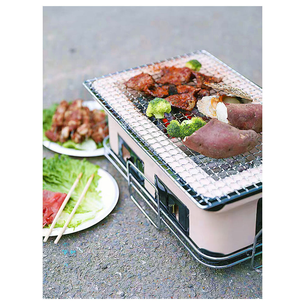 Healthy Choice 40.5cm Clay Firebox Hibachi Tabletop Dual Charcoal Grill/Mini BBQ — image 8