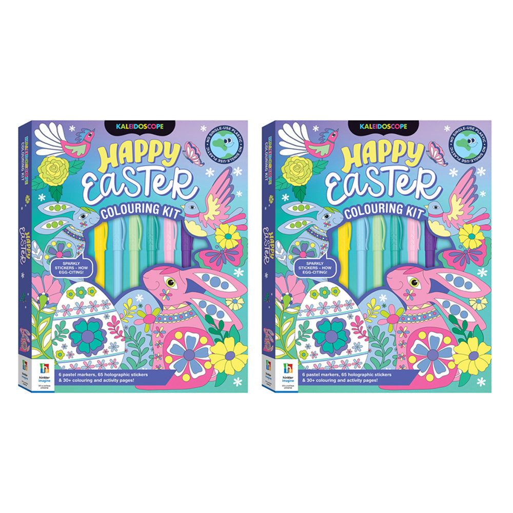 Kaleidoscope Happy Easter Colouring Activity Kit Kids/Children Fun Art Craft (2 Pack)