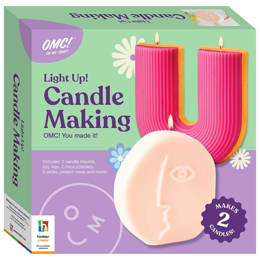 Omc! OH MY Craft Kids 22x22cm Candle Making Educational Craft Kit 14y+