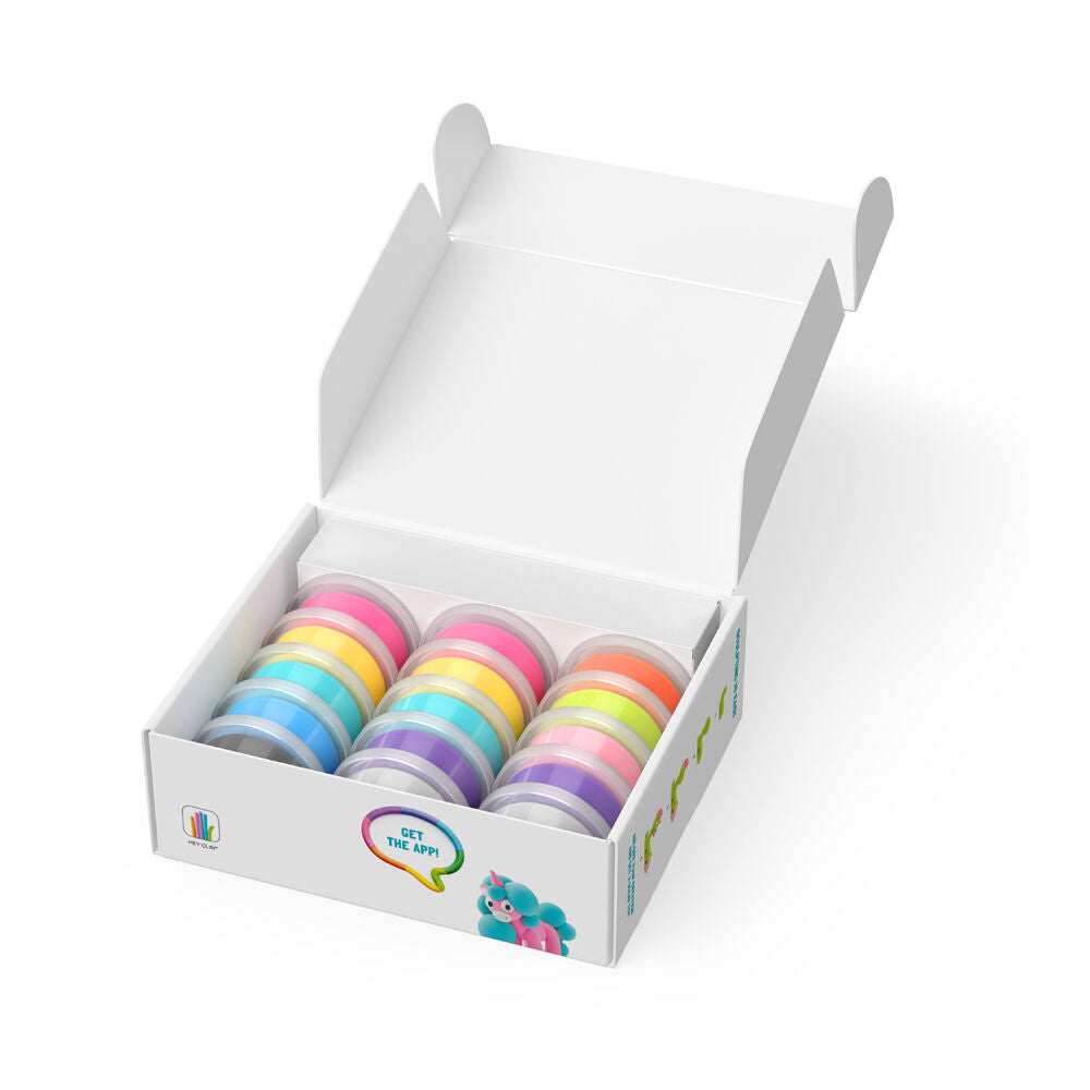 Hey Clay Rainbow Unicorns Craft Set Toy 22x19cm Kids 3y+ (15 Pieces) — image 2