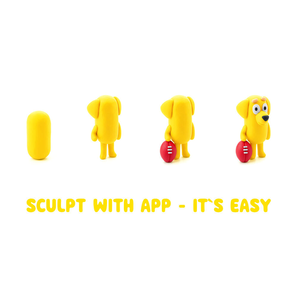 Hey Clay Bluey and Friends Kids DIY Clay-Modelling Set Multi-Coloured 3y+ (15 Pieces) — image 8