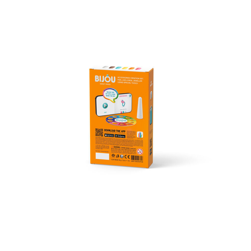 Hey Clay Bijou Sweet Rings Modelling Set w/6 Colours & 2 Tools 3y+ (6 Pack) — image 4