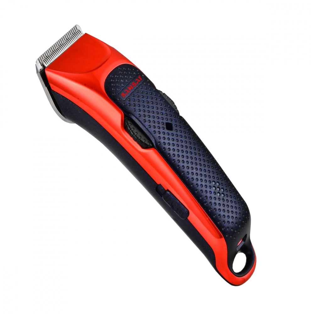 Sansai Cordless Rechargeable/Hair Clipper/Trimmer Men Facial Groomer — Red