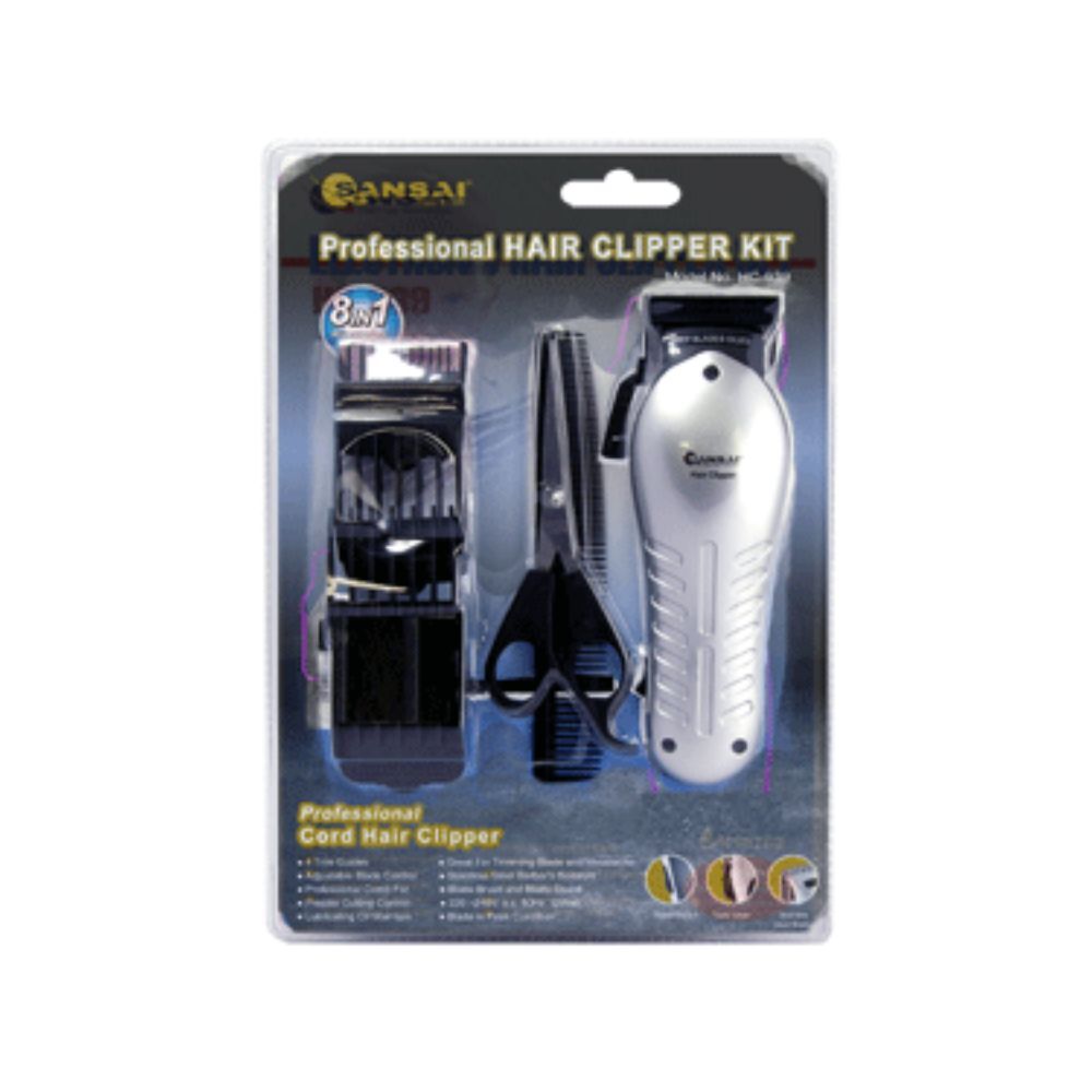 Sansai Professional Electric Corded Hair Clipper/Trimmer Kit w/ Scissors/Oil — image 2