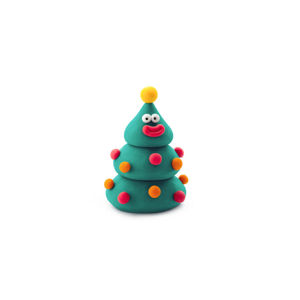Hey Clay Winter Holidays Moulding Cans Multicoloured 3y+ (15 Pieces) — image 5