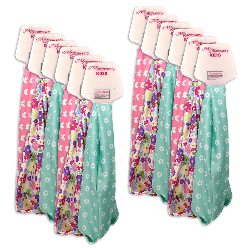 MY Accessory Kids/Girls Children Hair Styling Headband Pack Twist 15cm Asst (12 Pack)