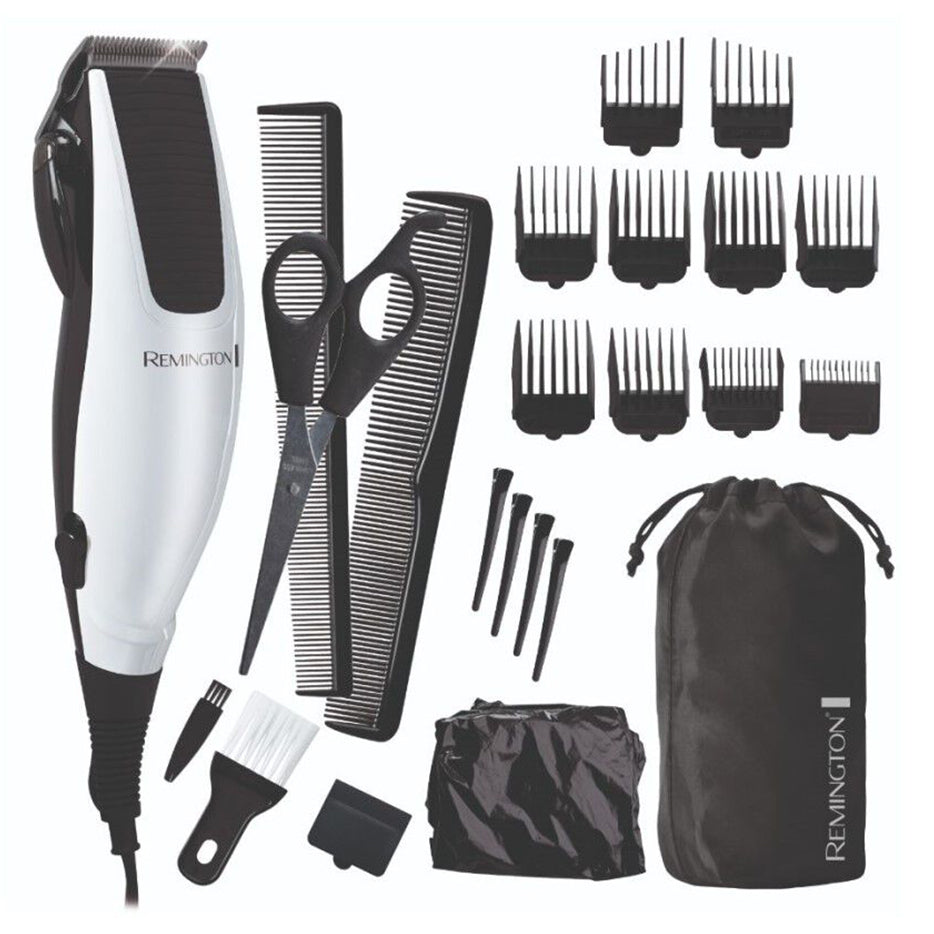 Remington High Precision Home Haircut Kit w/Scissors Hair Clipper/Trimmer (23 Pieces)