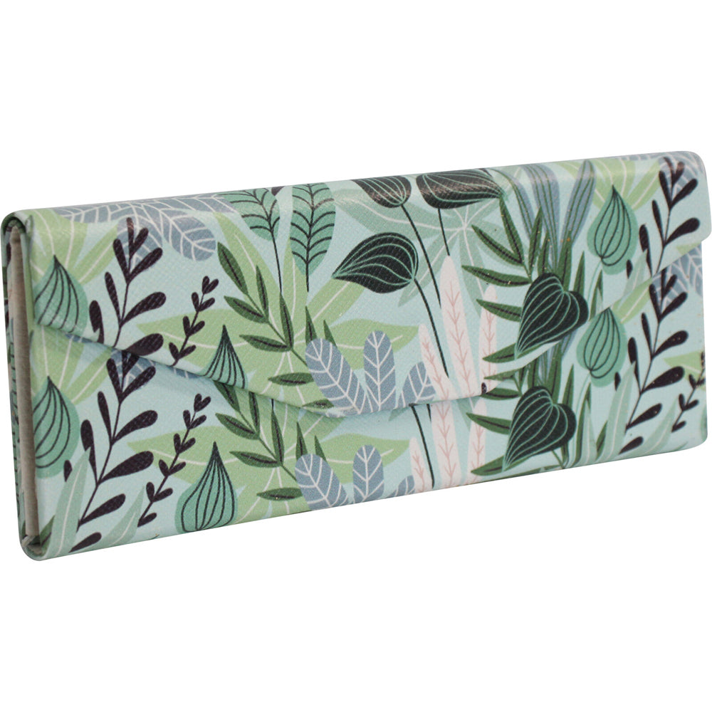 LVD Mixed Leaves PU/Cardboard 16cm Case Sunglasses Storage Box Triangle — image 2